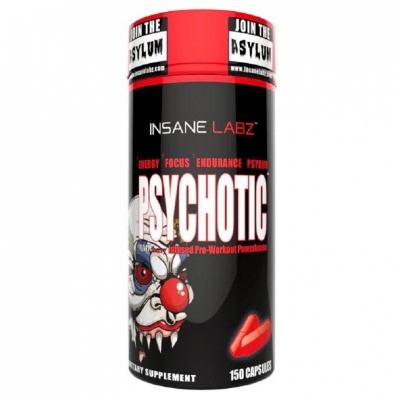 Предтренировочный комплекс Insane Labz Psychotic Capsules 150капс