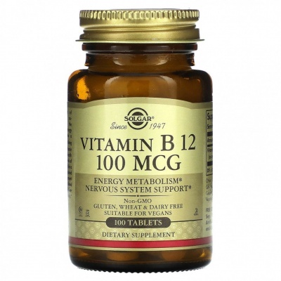 Витамины Solgar Vitamin B12 100 мкг 100 таблеток