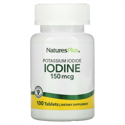 Витамины Natures Plus Potassium Iodide 150 мкг 100 таблеток