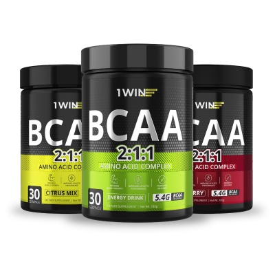 БЦАА 1WIN BCAA 2:1:1 180 гр